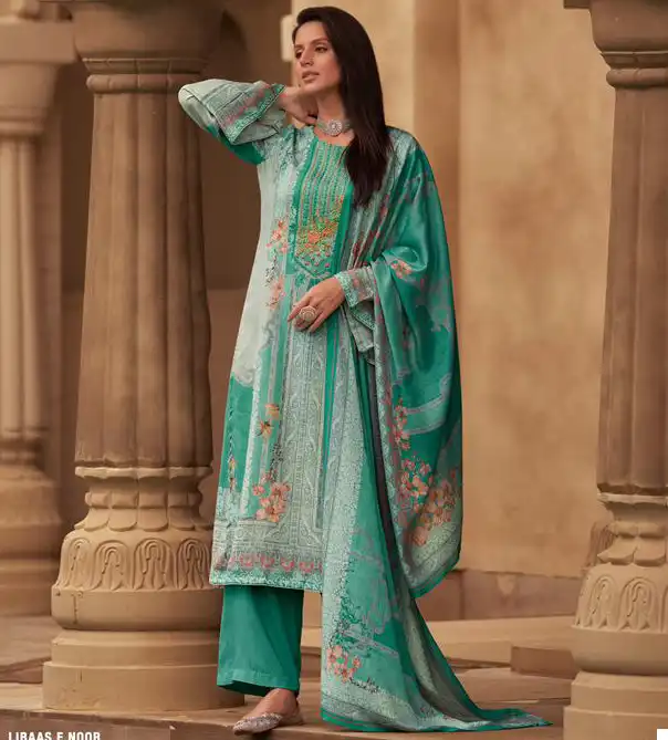Mumtaz Arts Libas E Noor Pashmina Wholesale Designer Winter Wear Salwar Suit Catalog — Wholesale Salwar Suits, MPA wholesale from Surat — view 1