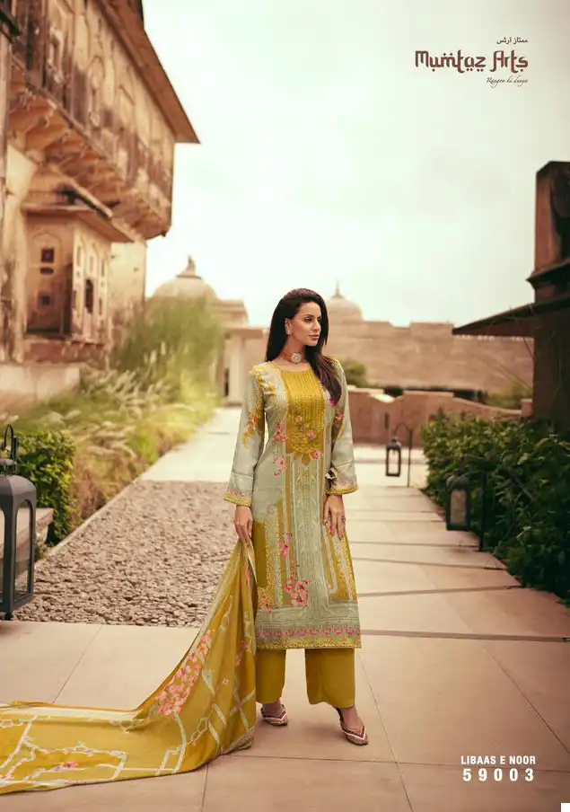 Mumtaz Arts Libas E Noor Pashmina Wholesale Designer Winter Wear Salwar Suit Catalog — Wholesale Salwar Suits, MPA wholesale from Surat - Gallery Image 3