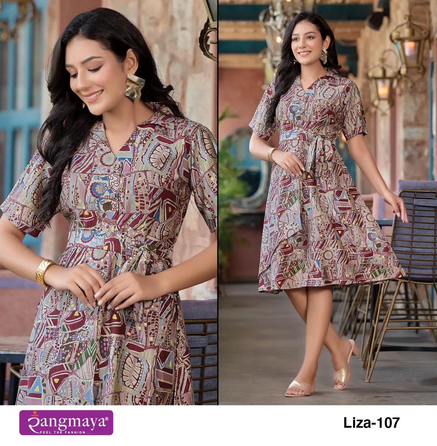 Vardan Ethnic Liza Modal Print Wholesale Long Kurtis Catalog — Wholesale Kurtis, MPA wholesale from Surat - Gallery Image 4