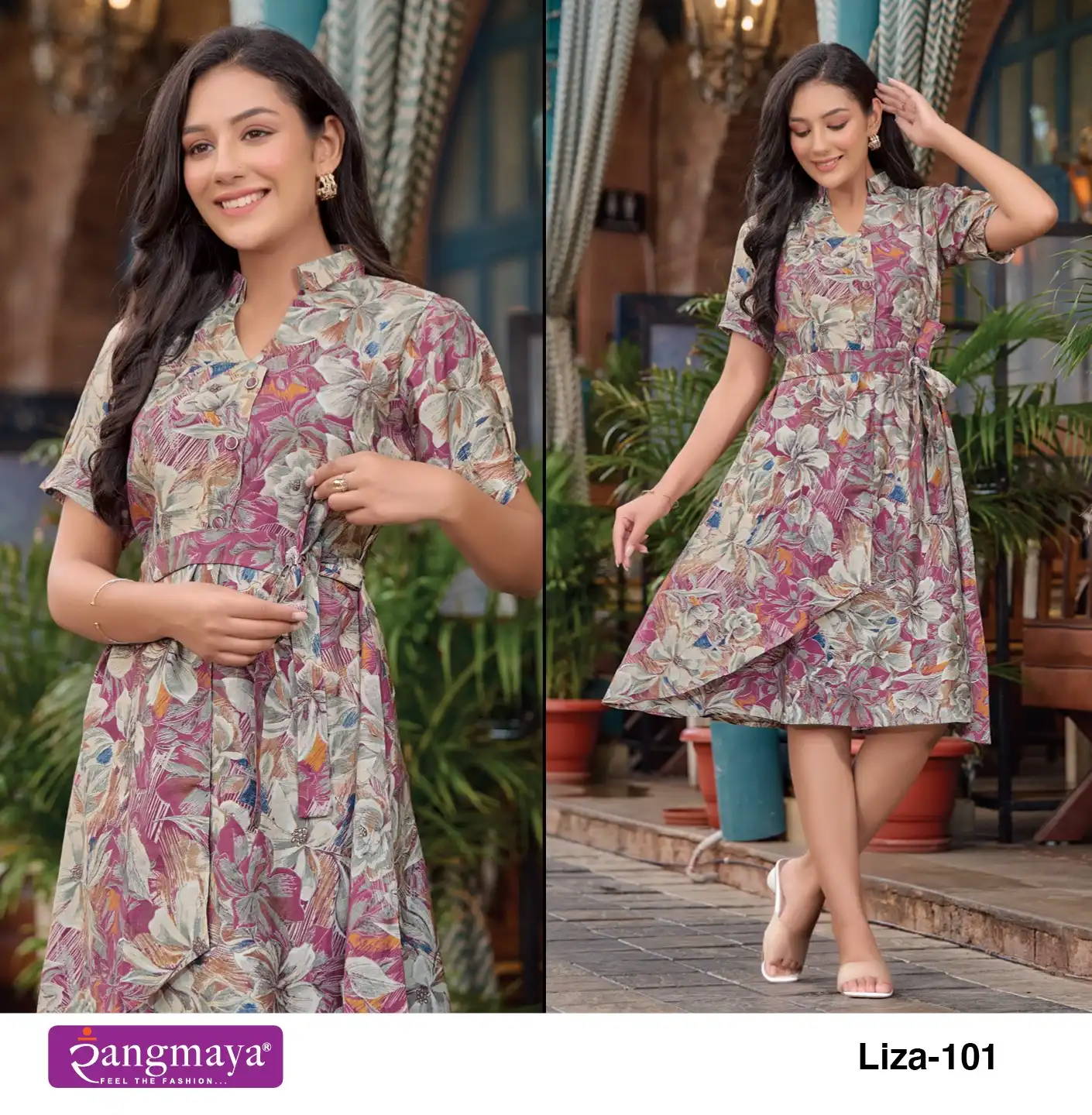 Vardan Ethnic Liza Modal Print Wholesale Long Kurtis Catalog — Wholesale Kurtis, MPA wholesale from Surat - Gallery Image 5