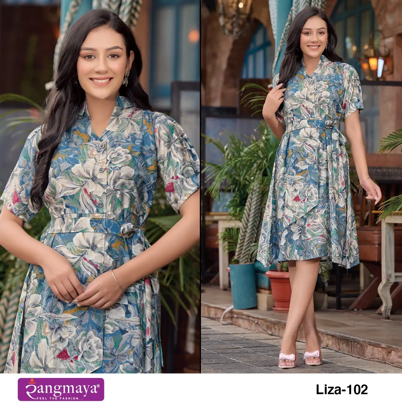 Vardan Ethnic Liza Modal Print Wholesale Long Kurtis Catalog — Wholesale Kurtis, MPA wholesale from Surat - Gallery Image 6