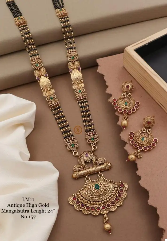 Antique High Gold Mangalsutra 24"