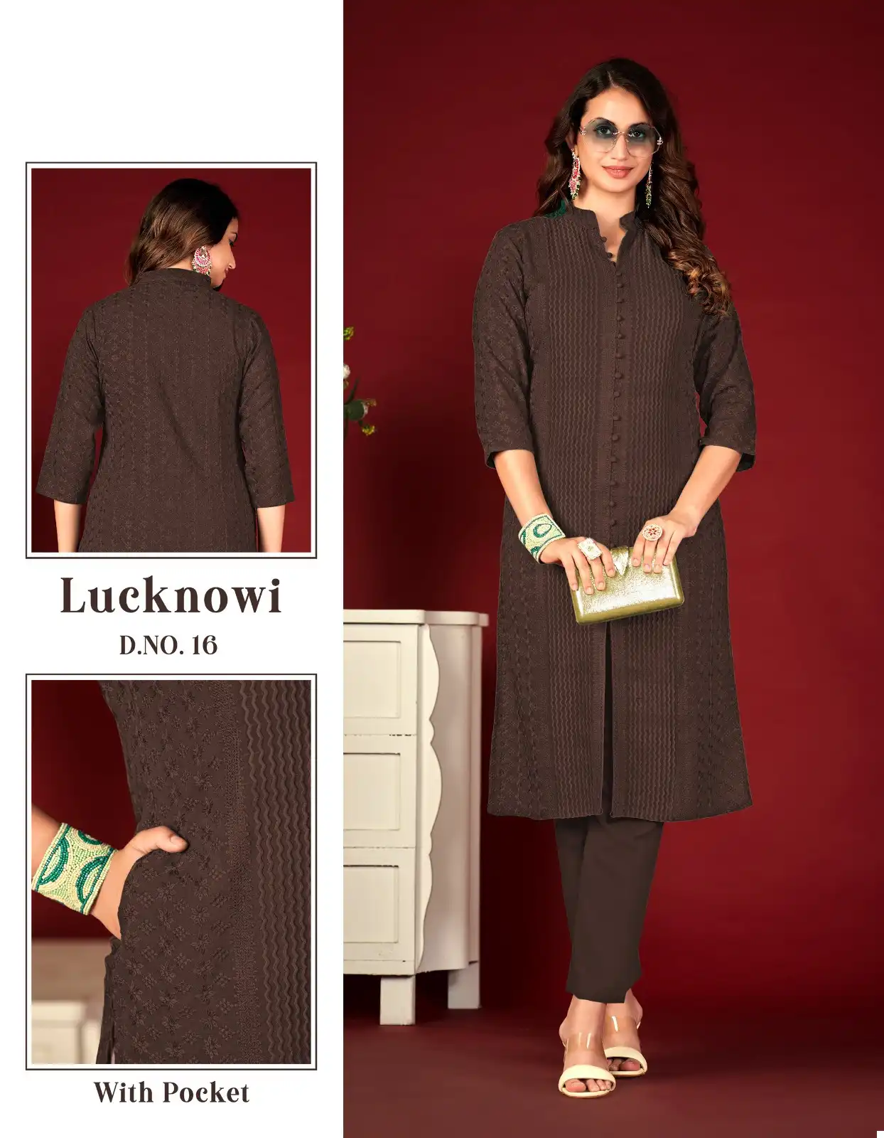 Tunic House Lucknowi Lining Pick Choose Rayon Wholesale Fully Chikankari Work Fancy Kurtis Catalog — Wholesale Kurtis, MPA wholesale from Surat - Gallery Image 11