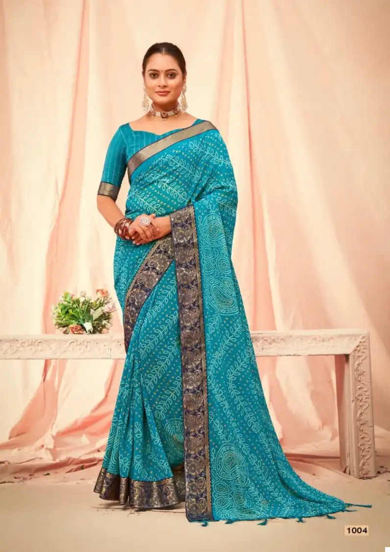 Mahamani Maharani Major Georgette Wholesale Saree Catalog — Wholesale Sarees, MPA wholesale from Surat — view 5