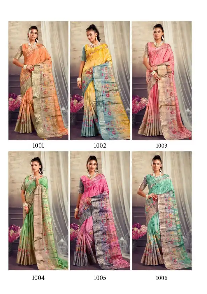 Mahamani Creation Maheshwari Dola Silk Wholesale Sarees — Wholesale Sarees, MPA wholesale from Surat — view 7