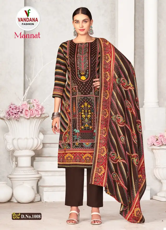 Vandana Mannat Pashmina Wholesale Winter Wear Salwar Suit Catalog — Wholesale Salwar Suits, MPA wholesale from Surat - Gallery Image 7