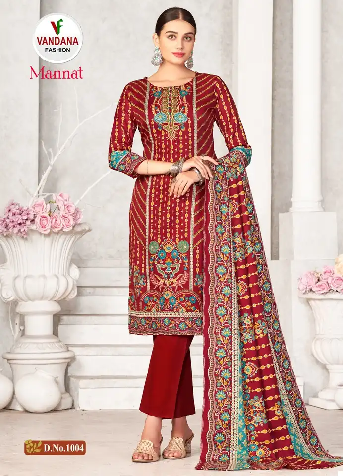 Vandana Mannat Pashmina Wholesale Winter Wear Salwar Suit Catalog — Wholesale Salwar Suits, MPA wholesale from Surat - Gallery Image 8