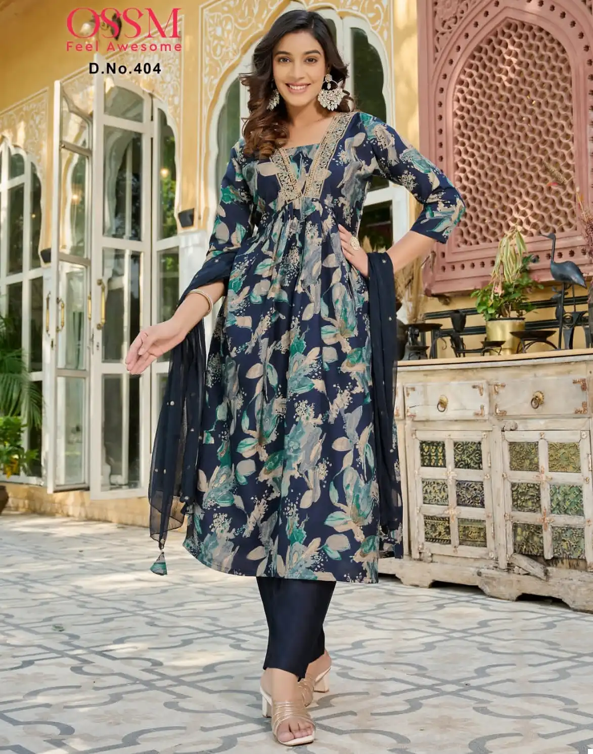 Ossm Mantra Vol 04 Premium Chanderi Wholesale Readymade Salwar Suit Catalog — Wholesale Salwar Suits, MPA wholesale from Surat — view 1