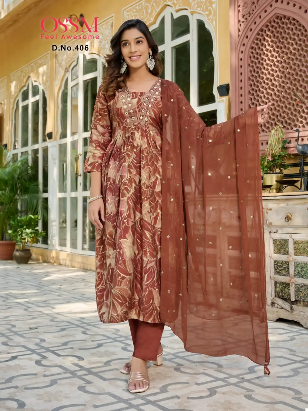 Ossm Mantra Vol 04 Premium Chanderi Wholesale Readymade Salwar Suit Catalog — Wholesale Salwar Suits, MPA wholesale from Surat - Gallery Image 2