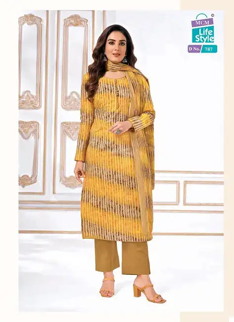 Mcm Lifestyle Classic Lawn Vol 1 Pure Lawn Cotton Wholesale Readymade Salwar Suit Catalog — Wholesale Salwar Suits, Mcm wholesale from Surat - Gallery Image 3