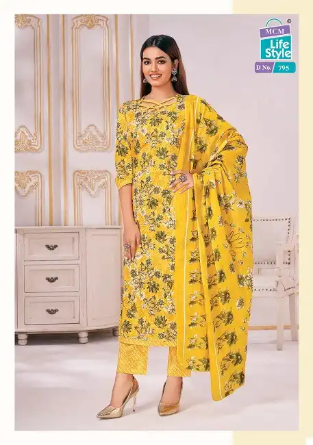 Mcm Lifestyle Classic Lawn Vol 1 Pure Lawn Cotton Wholesale Readymade Salwar Suit Catalog — Wholesale Salwar Suits, Mcm wholesale from Surat - Gallery Image 4