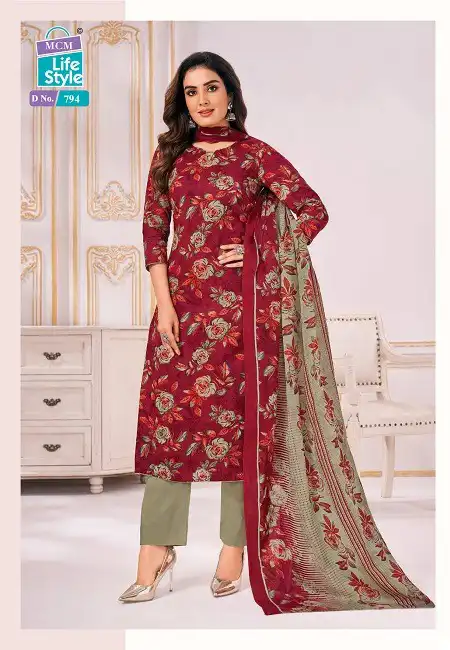 Mcm Lifestyle Classic Lawn Vol 1 Pure Lawn Cotton Wholesale Readymade Salwar Suit Catalog — Wholesale Salwar Suits, Mcm wholesale from Surat - Gallery Image 5