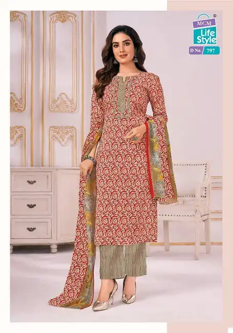 Mcm Lifestyle Classic Lawn Vol 1 Pure Lawn Cotton Wholesale Readymade Salwar Suit Catalog — Wholesale Salwar Suits, Mcm wholesale from Surat - Gallery Image 8