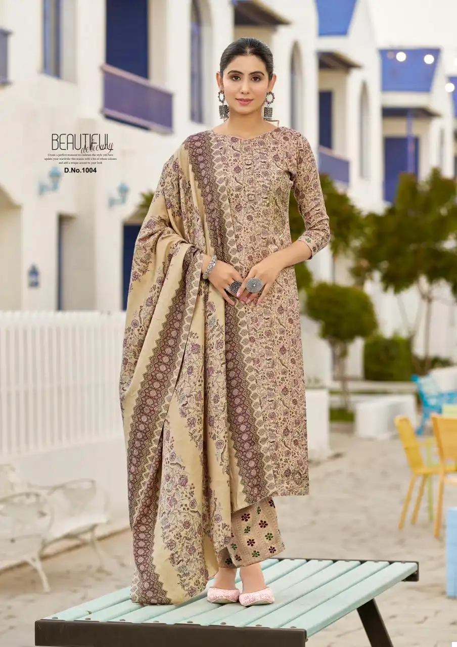 Roli Moli Mirah Pashmina Wholesale Fancy Swarovski Work Winter Wear Salwar Suit Catalog — Wholesale Salwar Suits, MPA wholesale from Surat - Gallery Image 4