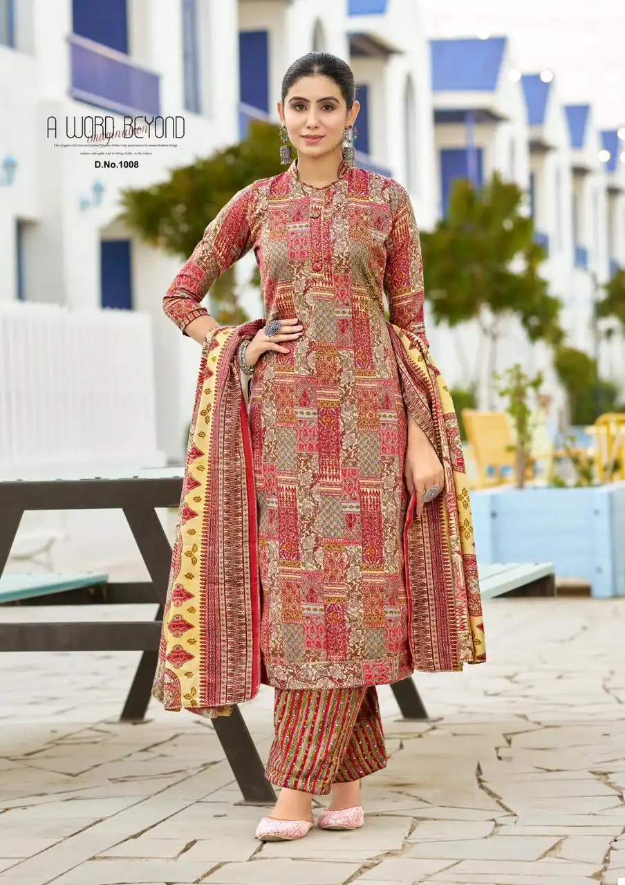 Roli Moli Mirah Pashmina Wholesale Fancy Swarovski Work Winter Wear Salwar Suit Catalog — Wholesale Salwar Suits, MPA wholesale from Surat - Gallery Image 8