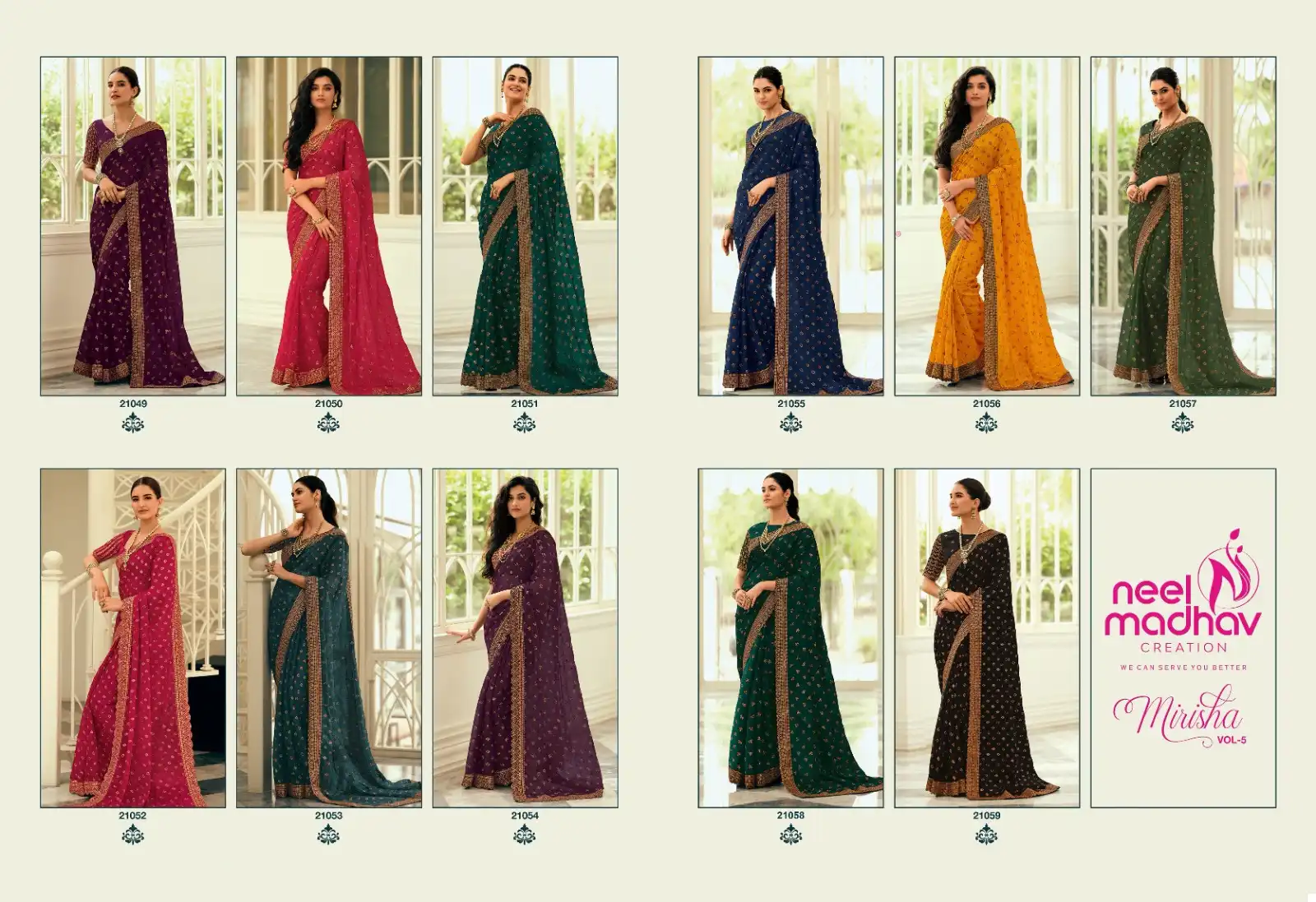 Neel Madhav Mirisha Vol 5 Art Silk Wholesale Sarees — Wholesale Sarees, MPA wholesale from Surat — view 12