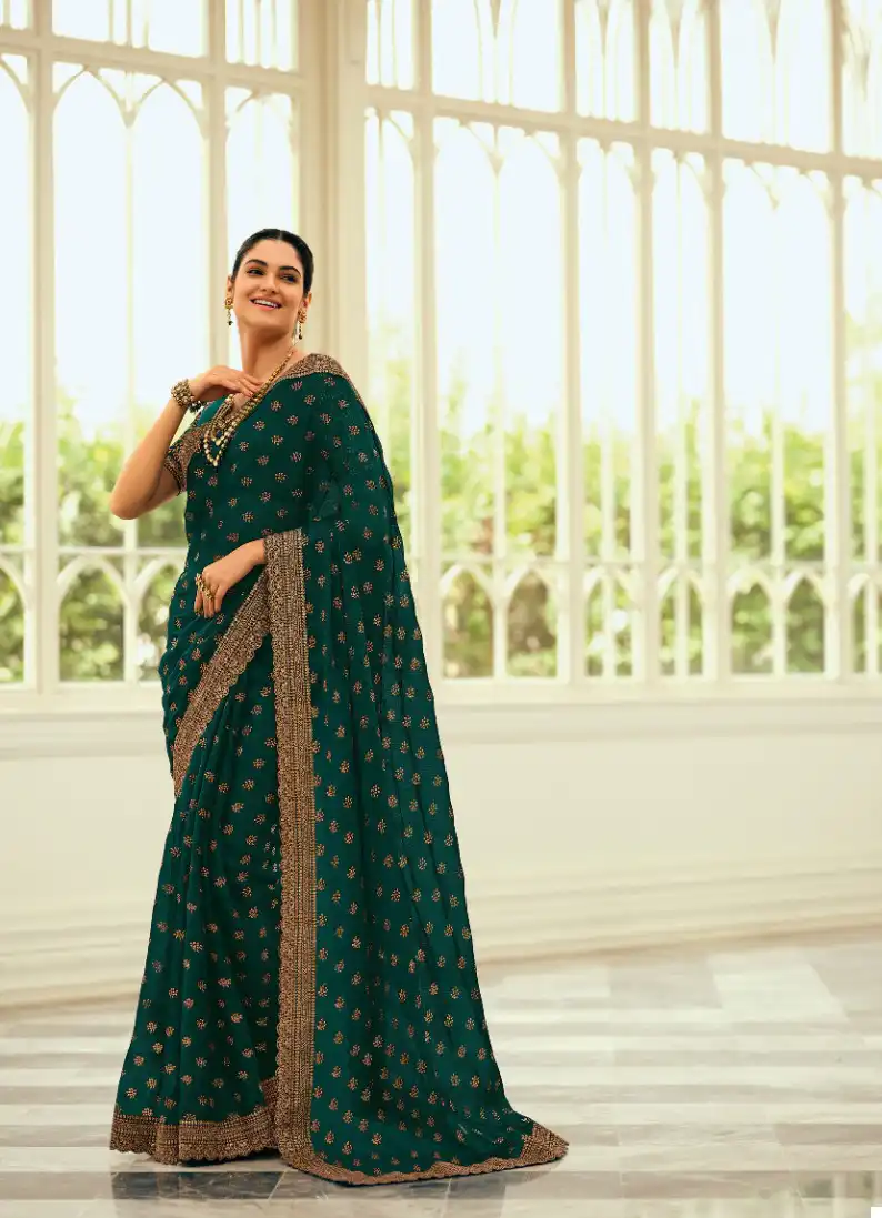 Neel Madhav Mirisha Vol 5 Art Silk Wholesale Sarees — Wholesale Sarees, MPA wholesale from Surat - Gallery Image 4