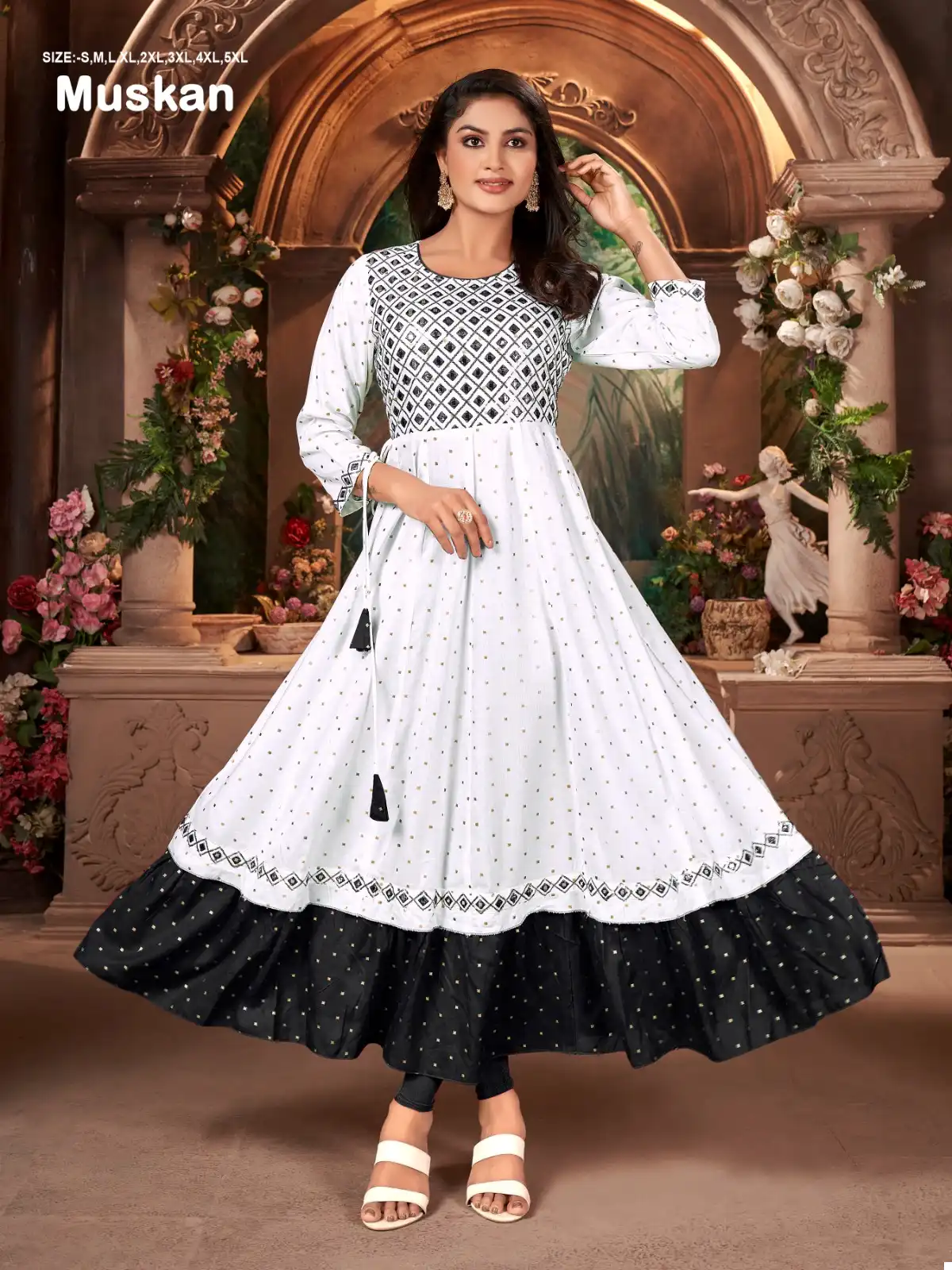 Avc Creation Muskan Rayon Wholesale Fancy Gowns Catalog — Wholesale Kurtis, MPA wholesale from Surat — view 3