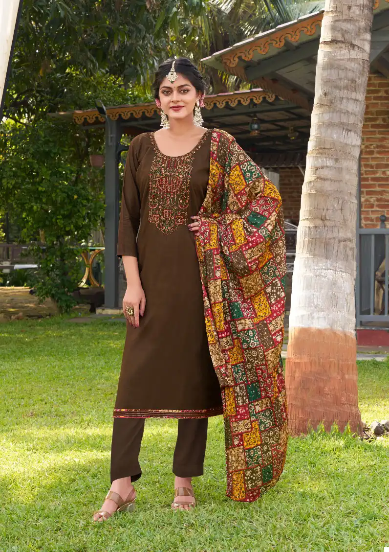 Levisha Nivisha Vol 7 Rayon Wholesale Rayon Salwar Suit Catalog — Wholesale Salwar Suits, Levisha wholesale from Surat - Gallery Image 4