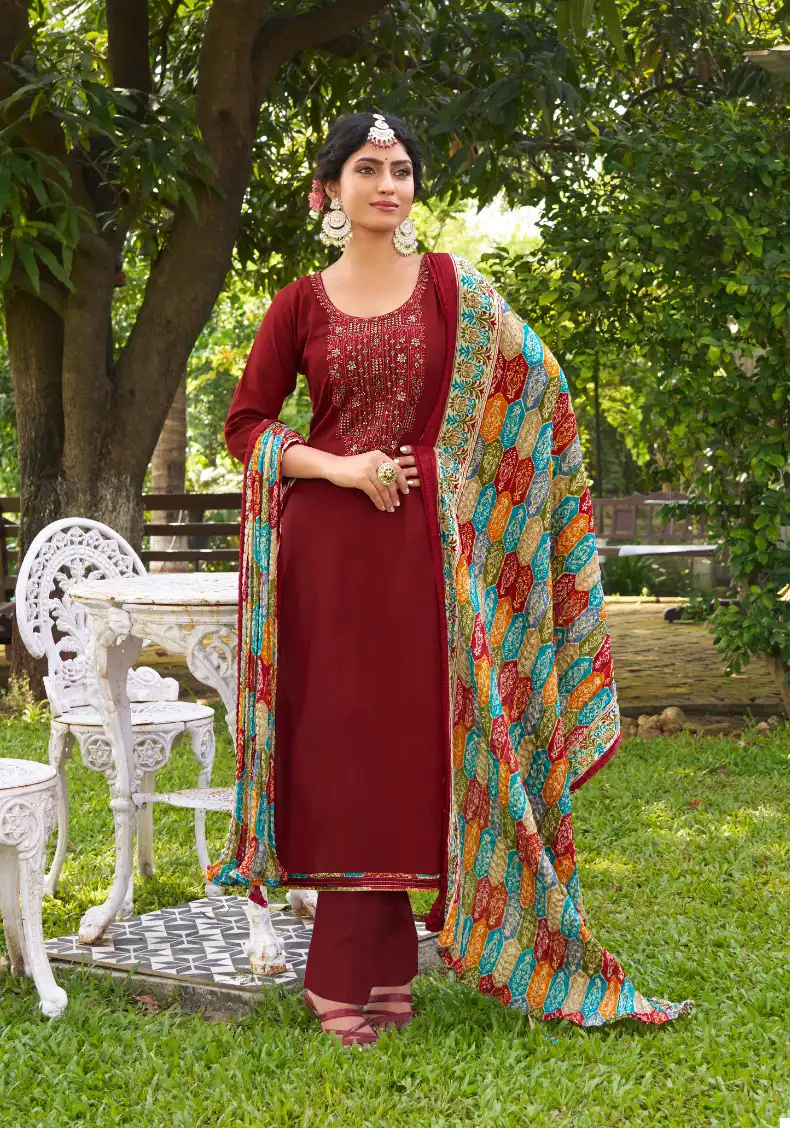 Levisha Nivisha Vol 7 Rayon Wholesale Rayon Salwar Suit Catalog — Wholesale Salwar Suits, Levisha wholesale from Surat - Gallery Image 5