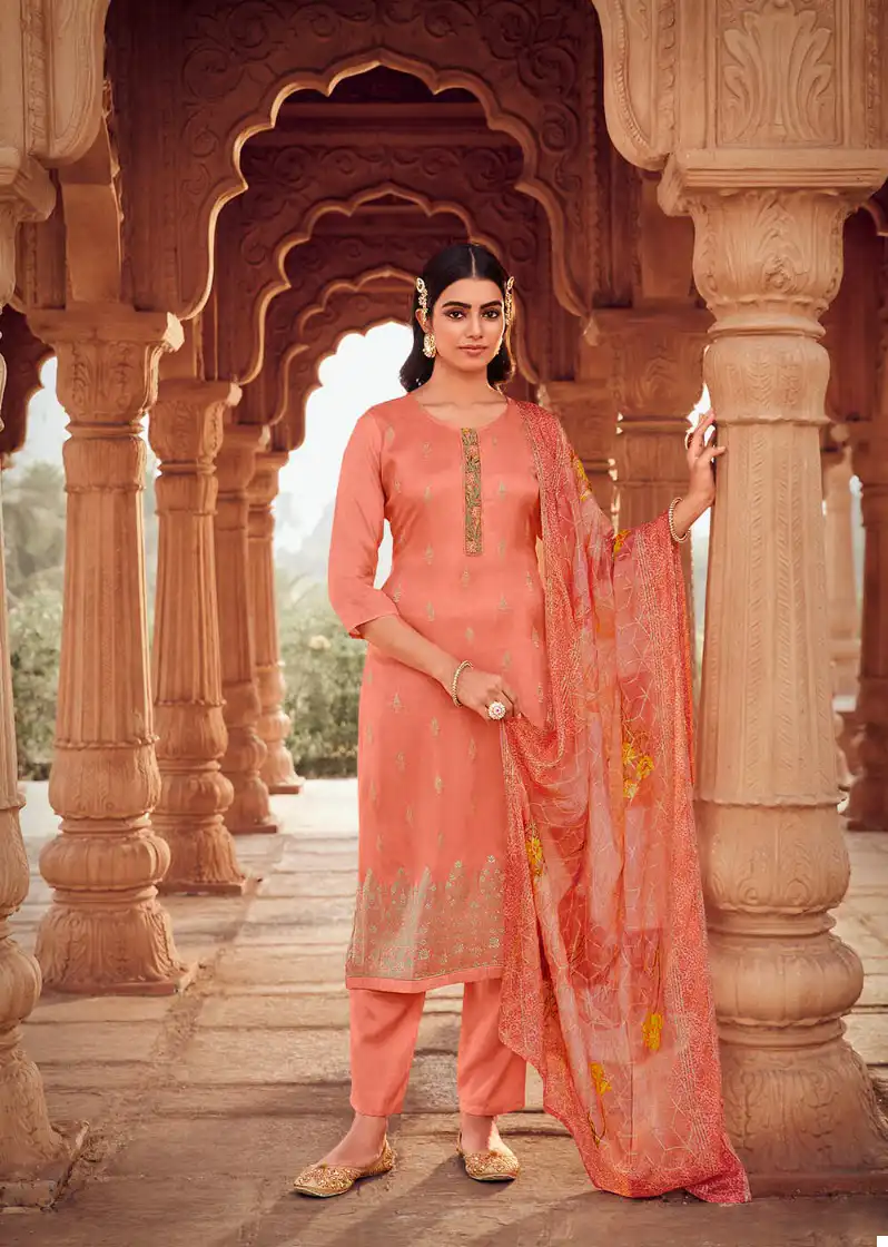 Nitya Falak Dola Jacquard Wholesale Fancy Salwar Suit Catalog — Wholesale Salwar Suits, MPA wholesale from Surat - Gallery Image 5