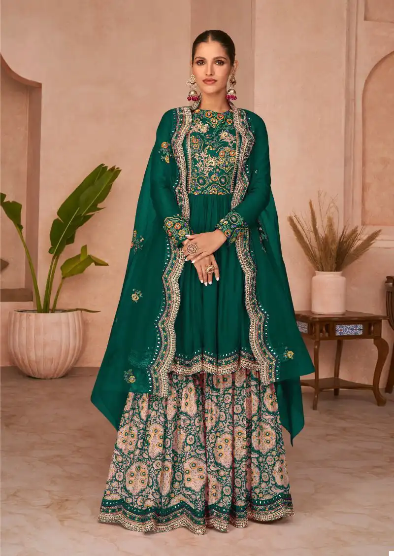 Sayuri Occasion Gold Premium Silk Wholesale Designer Suits Catalog — Wholesale Salwar Suits, Sayuri Designer wholesale from Surat - Gallery Image 4