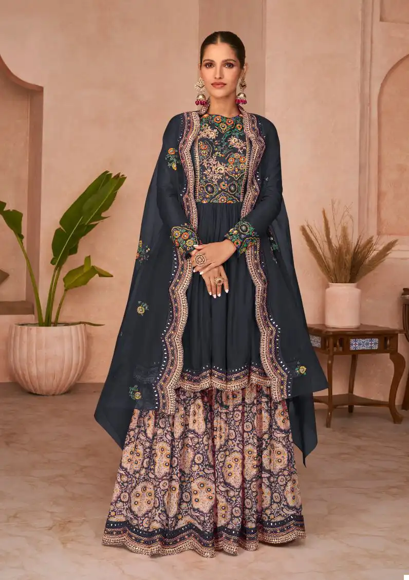 Sayuri Occasion Gold Premium Silk Wholesale Designer Suits Catalog — Wholesale Salwar Suits, Sayuri Designer wholesale from Surat - Gallery Image 2
