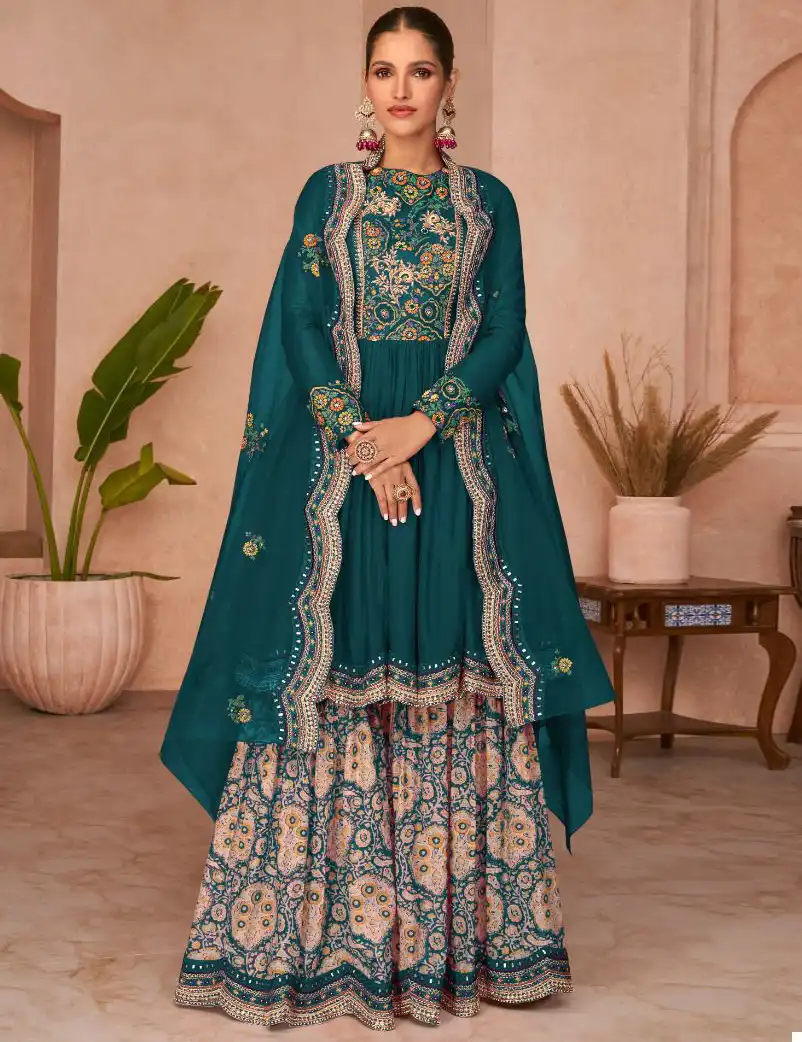 Sayuri Occasion Gold Premium Silk Wholesale Designer Suits Catalog — Wholesale Salwar Suits, Sayuri Designer wholesale from Surat — view 1