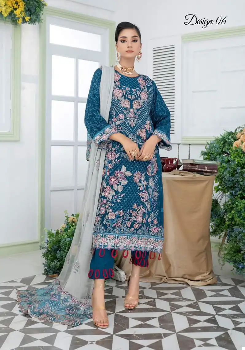 VE Kiara Chiffon Wholesale Original Pakistani Suit Catalog — Wholesale Salwar Suits, MPA wholesale from Surat - Gallery Image 2