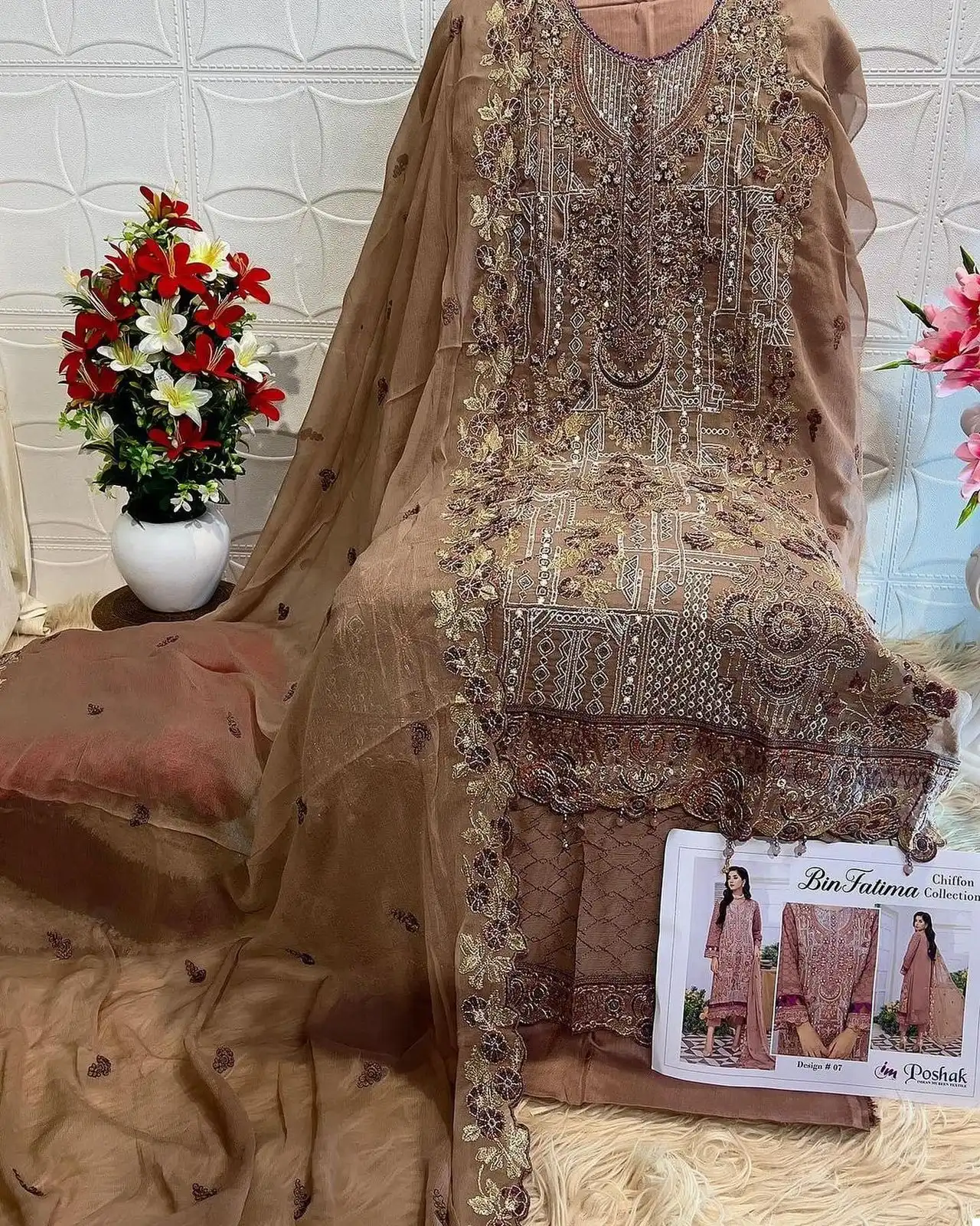VE Kiara Chiffon Wholesale Original Pakistani Suit Catalog — Wholesale Salwar Suits, MPA wholesale from Surat - Gallery Image 10