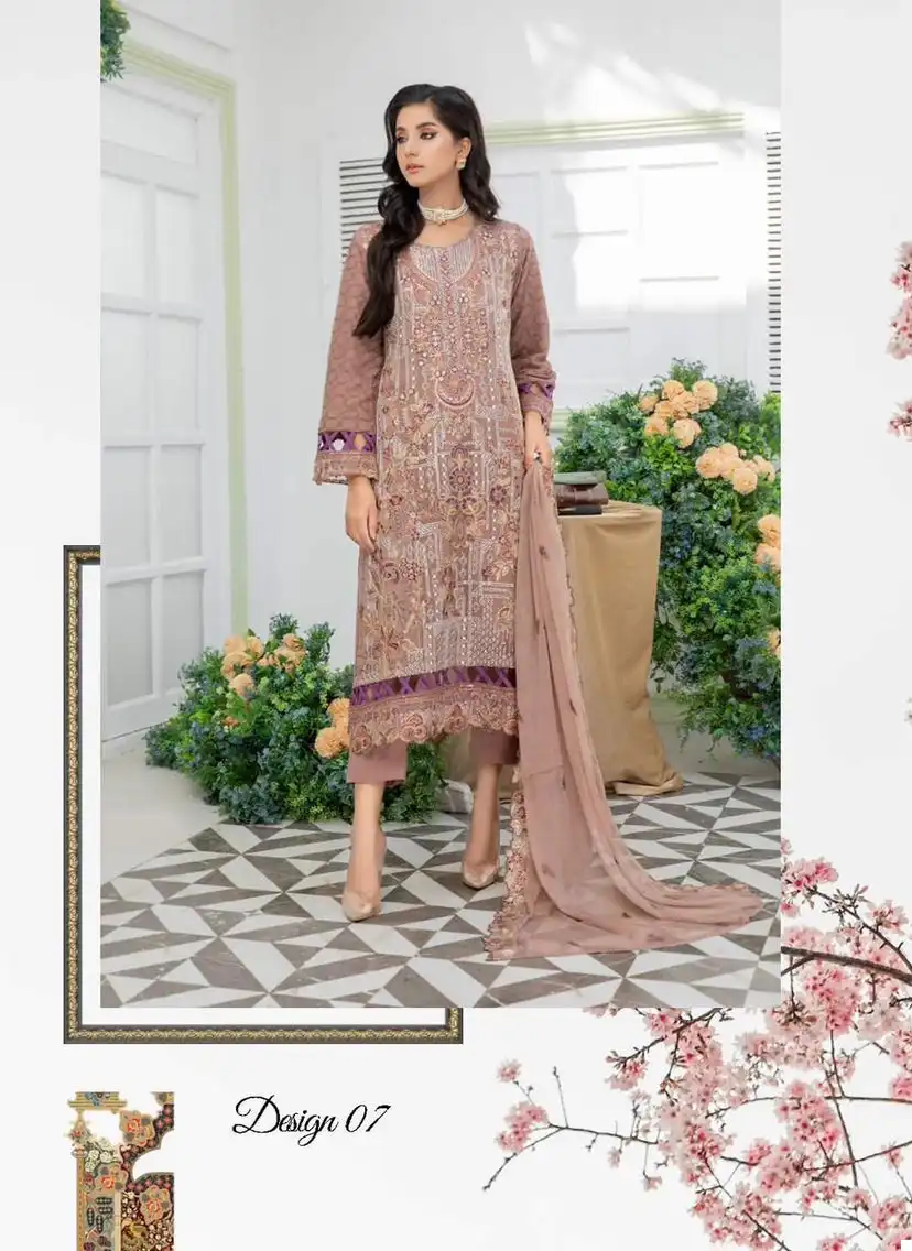 VE Kiara Chiffon Wholesale Original Pakistani Suit Catalog — Wholesale Salwar Suits, MPA wholesale from Surat - Gallery Image 4