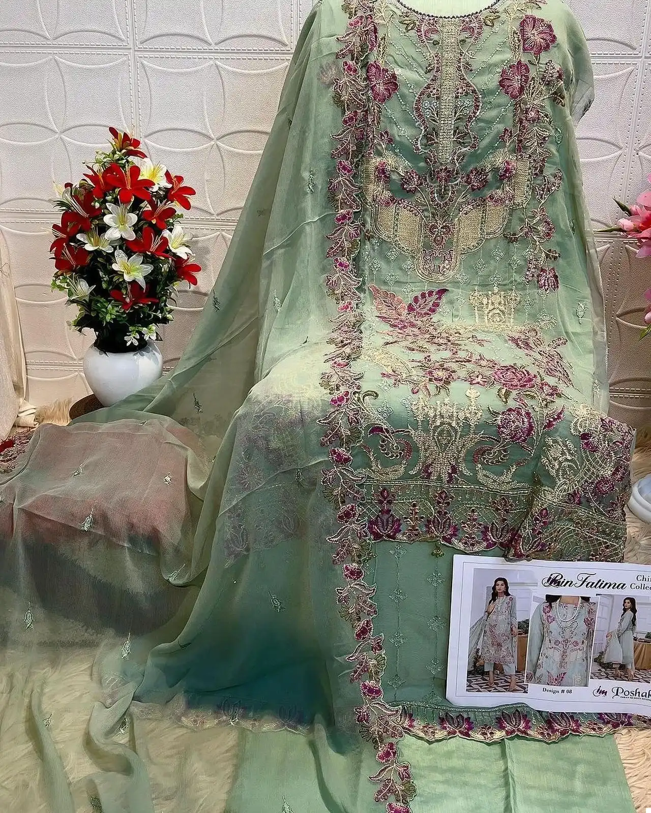 VE Kiara Chiffon Wholesale Original Pakistani Suit Catalog — Wholesale Salwar Suits, MPA wholesale from Surat - Gallery Image 8