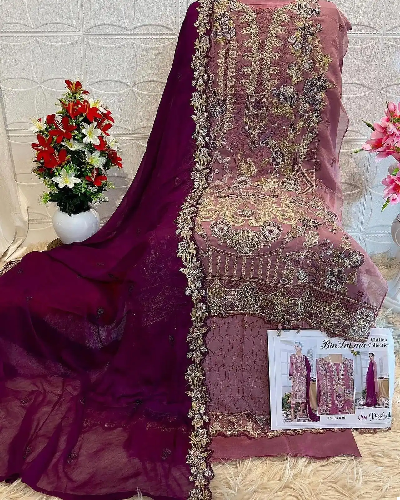 VE Kiara Chiffon Wholesale Original Pakistani Suit Catalog — Wholesale Salwar Suits, MPA wholesale from Surat - Gallery Image 9