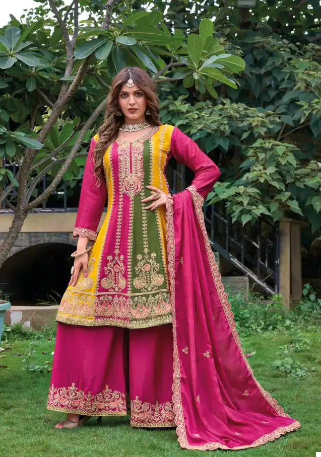 Your Choice Orra-2 Heavy Chinon Wholesale Readymade Designer Suits Catalog — Wholesale Salwar Suits, MPA wholesale from Surat - Gallery Image 3