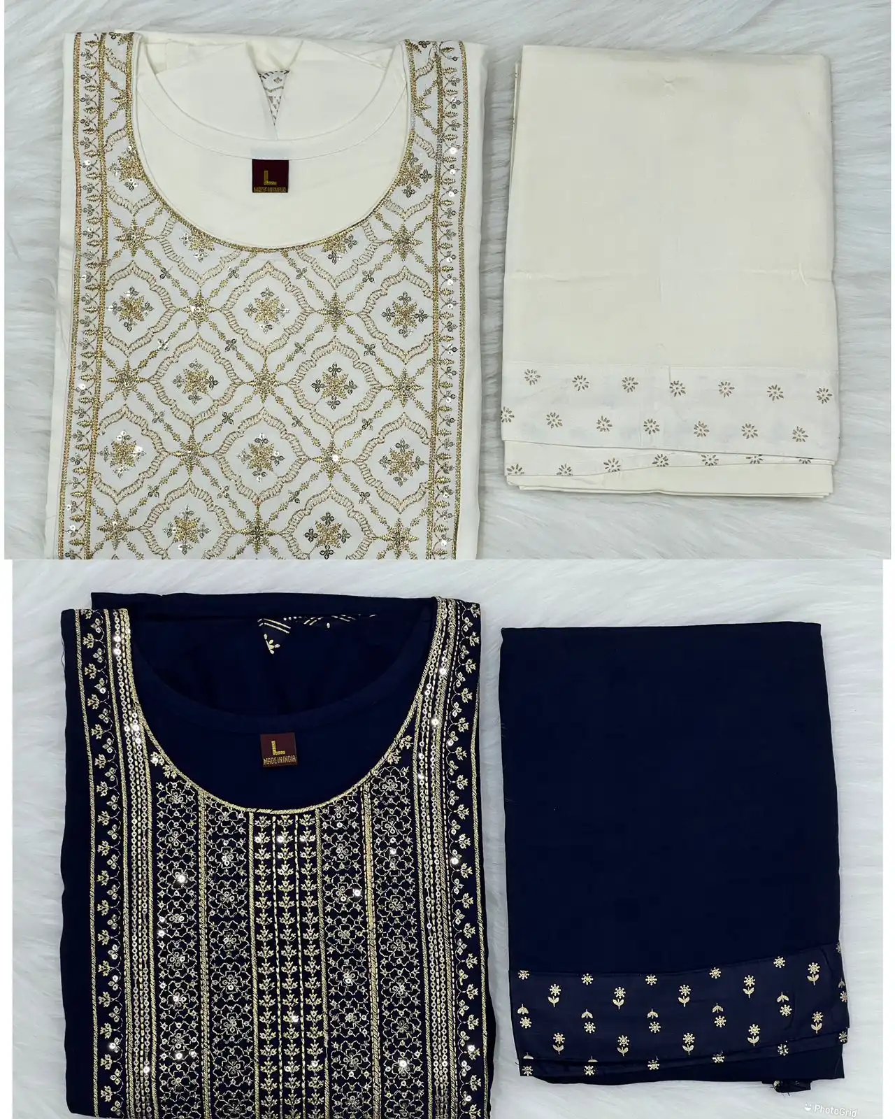 Blue Hills Queen Nx Rayon Wholesale Sequence Embroidery Work Party Wear Long Gown With Dupatta Catalog — Wholesale Kurtis, Blue Hills wholesale from Surat — view 9