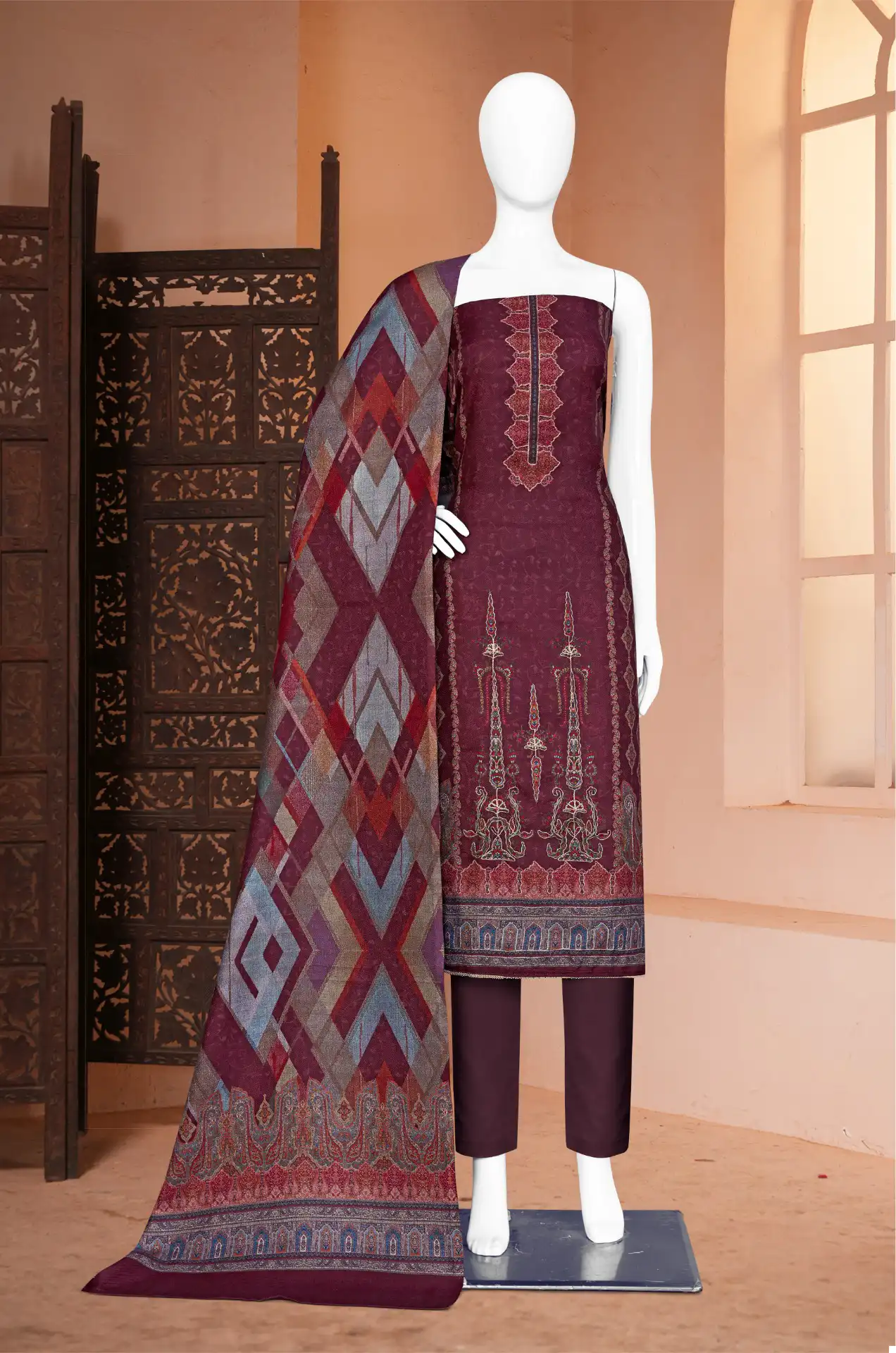 Bipson Royal Safari 2329 Pure Viscose Pashmina Wholesale Winter Wear Salwar Suit Catalog — Wholesale Salwar Suits, MPA wholesale from Surat - Gallery Image 3
