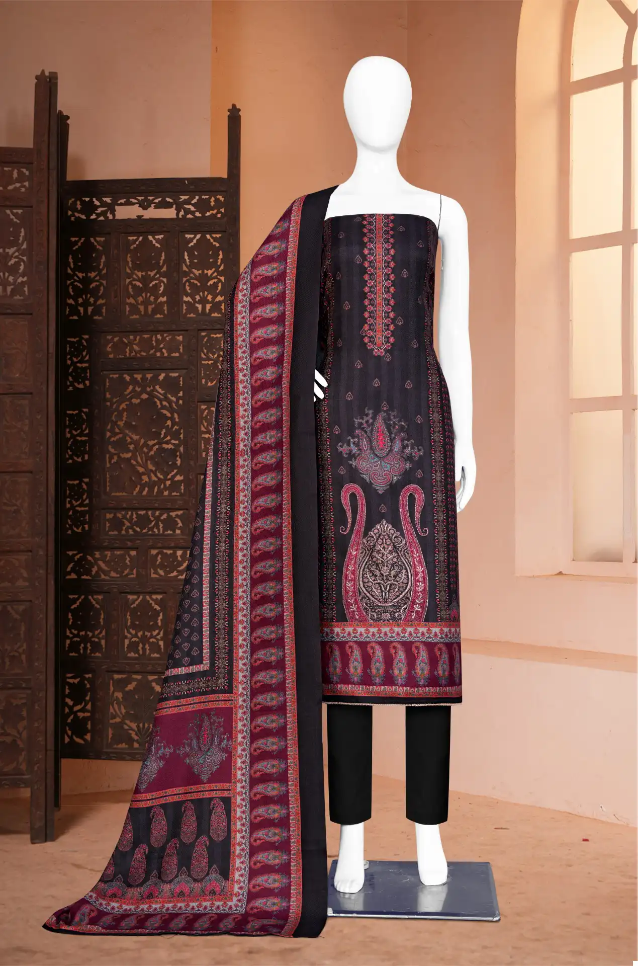 Bipson Royal Safari 2330 Pure Viscose Pashmina Wholesale Winter Wear Salwar Suit Catalog — Wholesale Salwar Suits, MPA wholesale from Surat - Gallery Image 2
