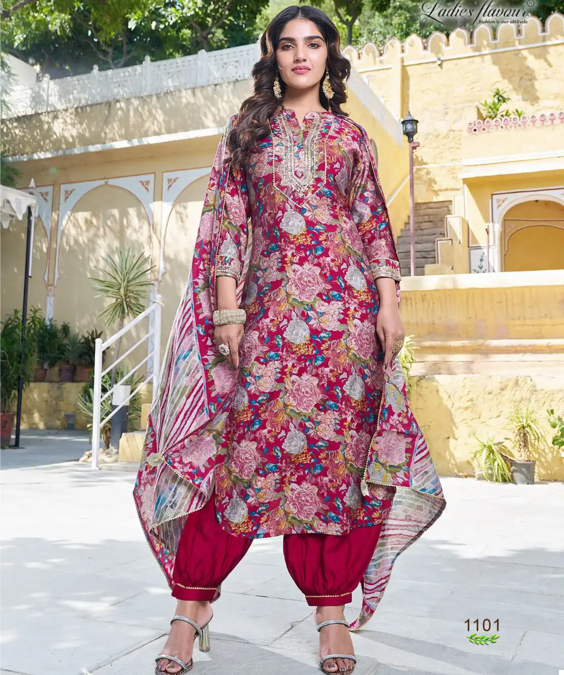 Ladies Flavour Saachi Modal Wholesale Fancy Readymade Salwar Suit Catalog — Wholesale Salwar Suits, MPA wholesale from Surat — view 1