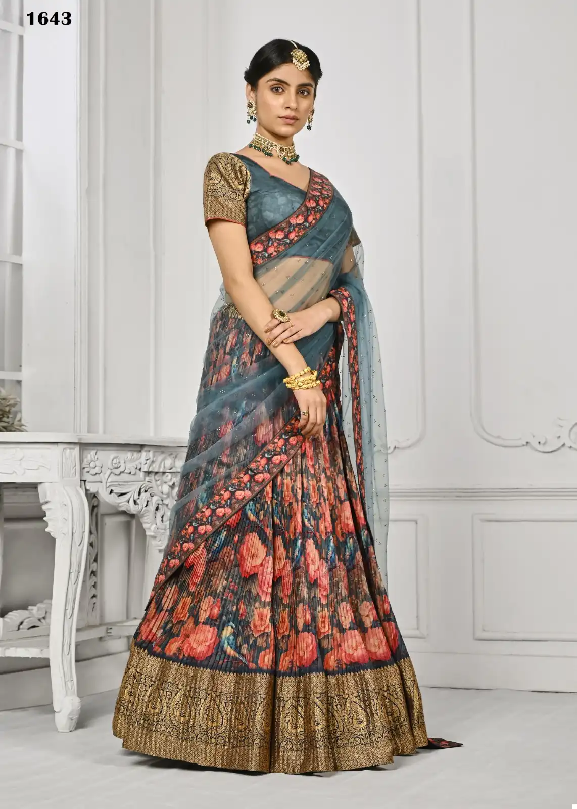Saptrangi Kalamkari Print Lehenga Collection Vol 03 Pure Silk Wholesale Lehenga Catalog — Wholesale Lehenga, MPA wholesale from Surat — view 5