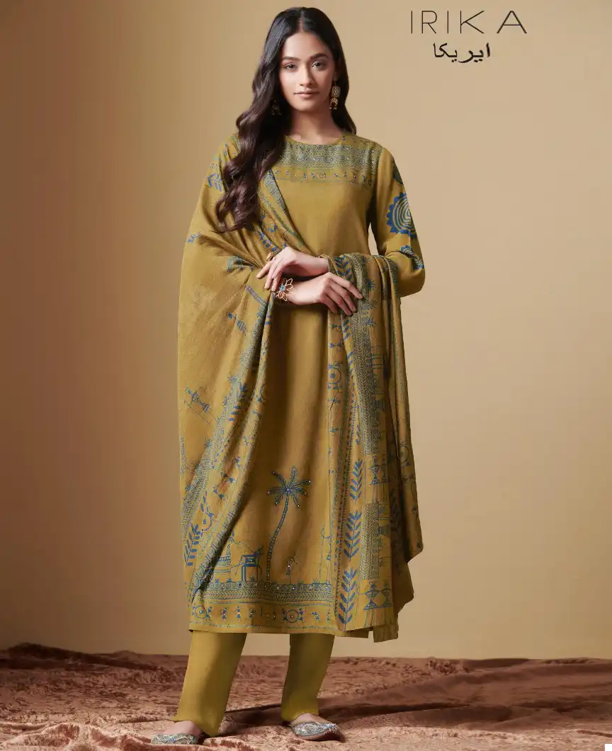 Irika Sarah Pashmina Wholesale Salwar Suit Catalog — Wholesale Salwar Suits, MPA wholesale from Surat — view 1