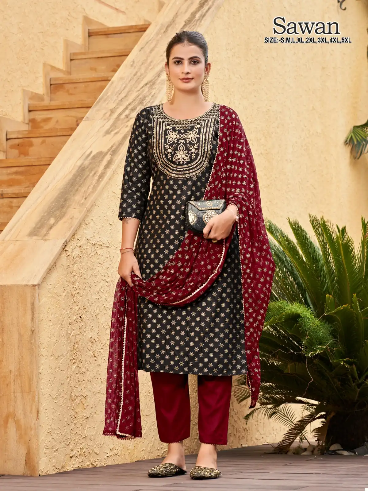 Avc Creation Sawan Rayon Wholesale Readymade Salwar Suit Catalog — Wholesale Salwar Suits, MPA wholesale from Surat - Gallery Image 5