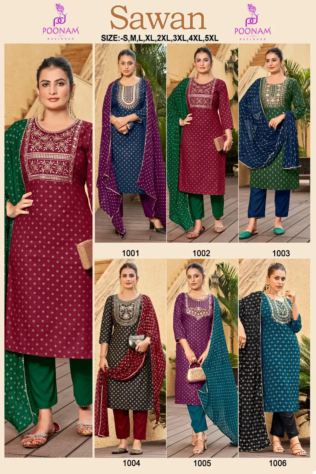 Avc Creation Sawan Rayon Wholesale Readymade Salwar Suit Catalog — Wholesale Salwar Suits, MPA wholesale from Surat — view 7
