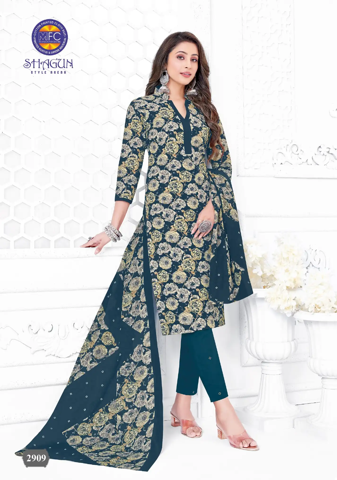 MFC Shagun Vol 29 Heavy Cotton Wholesale Dress Material Catalog — Wholesale Salwar Suits, MPA wholesale from Surat - Gallery Image 4