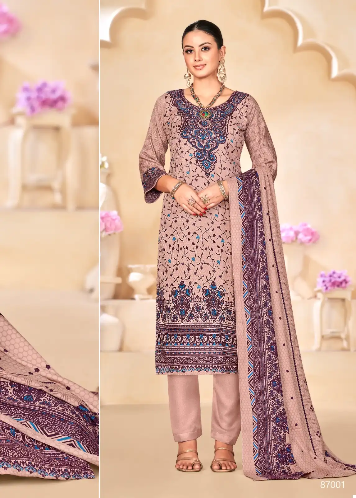 Skt Sitaara Pashmina Wholesale Winter Wear Suits Catalog — Wholesale Salwar Suits, MPA wholesale from Surat - Gallery Image 3