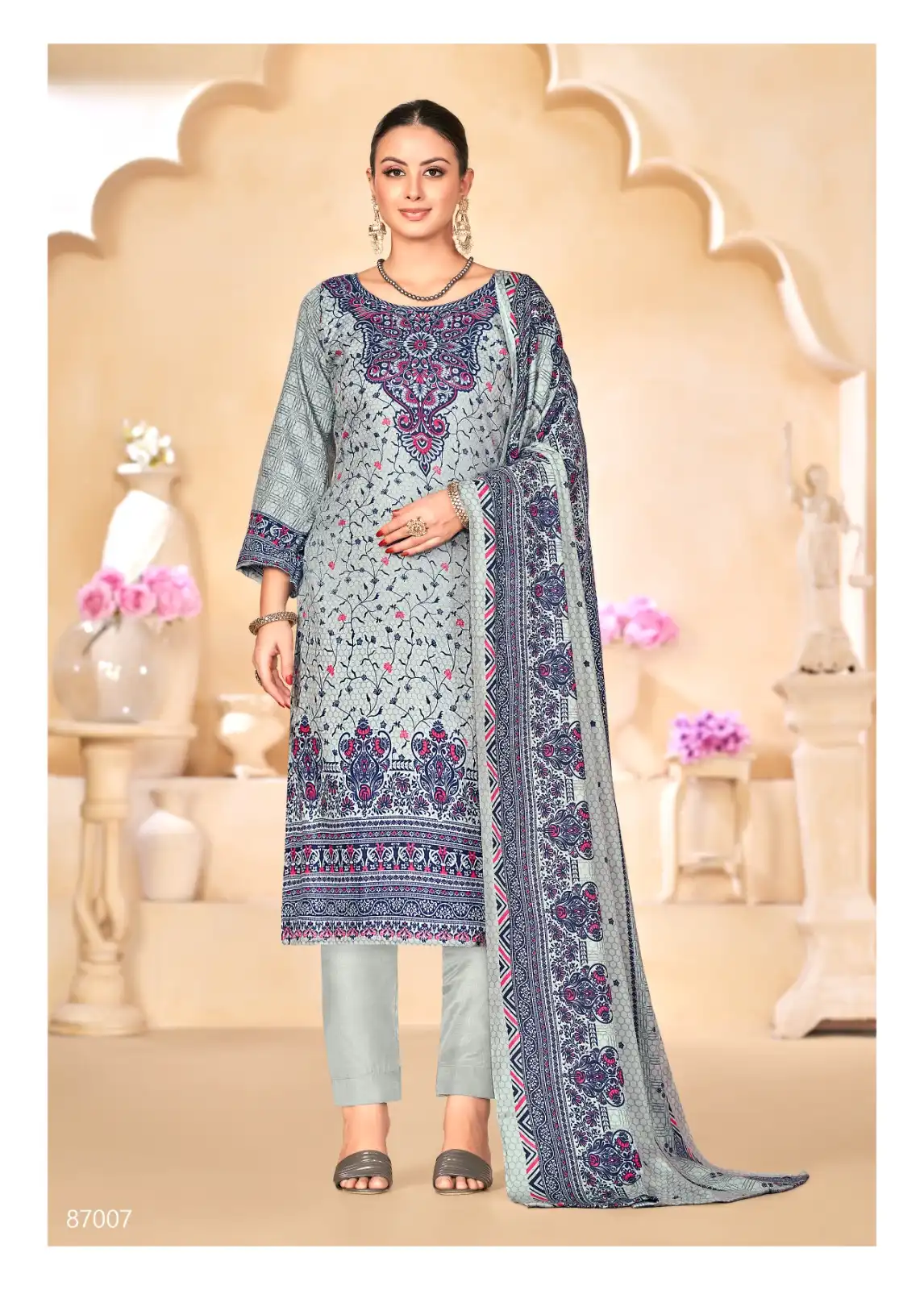 Skt Sitaara Pashmina Wholesale Winter Wear Suits Catalog — Wholesale Salwar Suits, MPA wholesale from Surat - Gallery Image 6