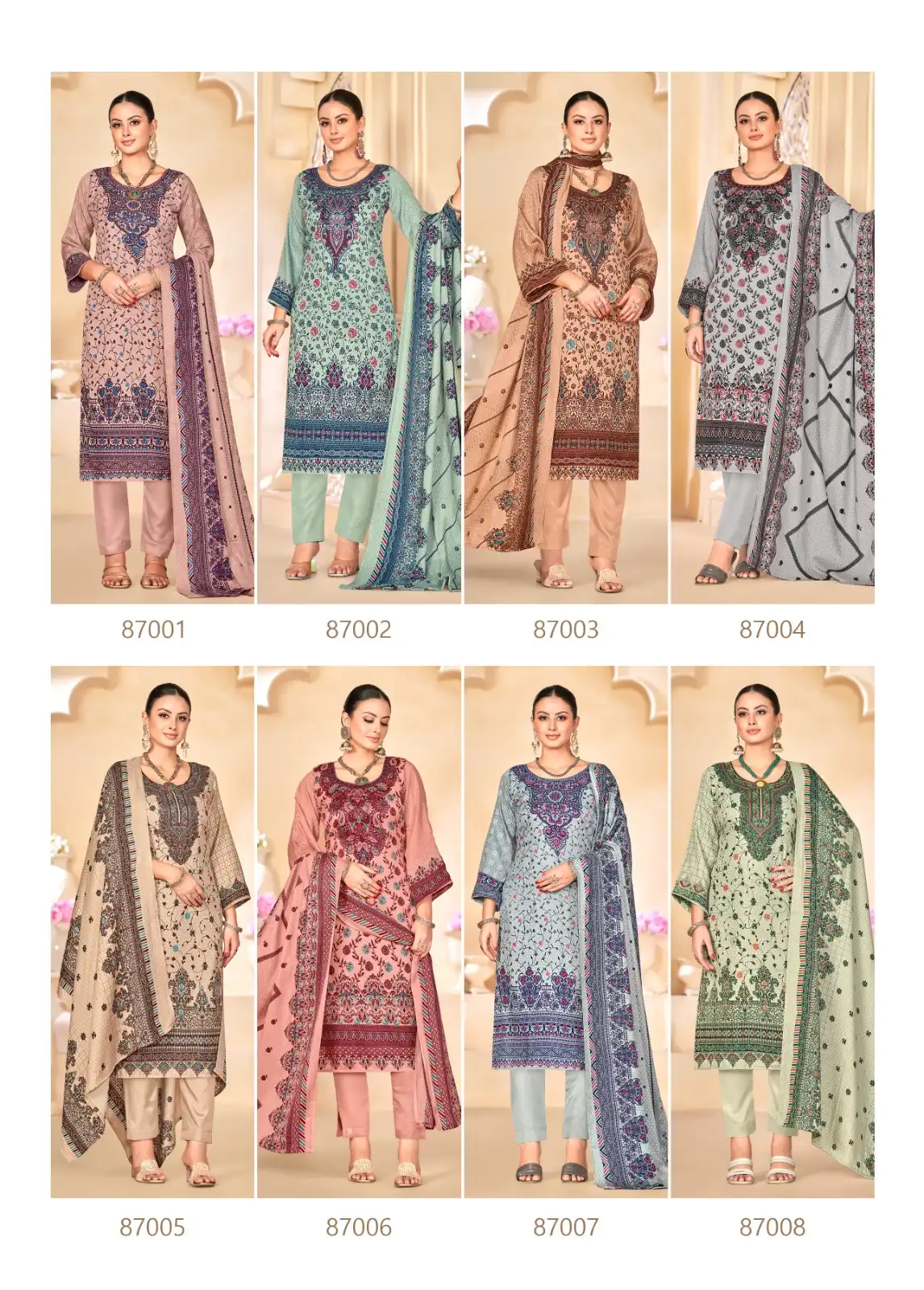 Skt Sitaara Pashmina Wholesale Winter Wear Suits Catalog — Wholesale Salwar Suits, MPA wholesale from Surat — view 9