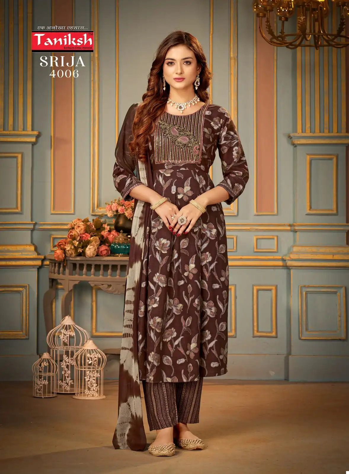Taniksh Srija Vol 4 Rayon Wholesale Readymade Suit Catalog — Wholesale Salwar Suits, MPA wholesale from Surat - Gallery Image 4
