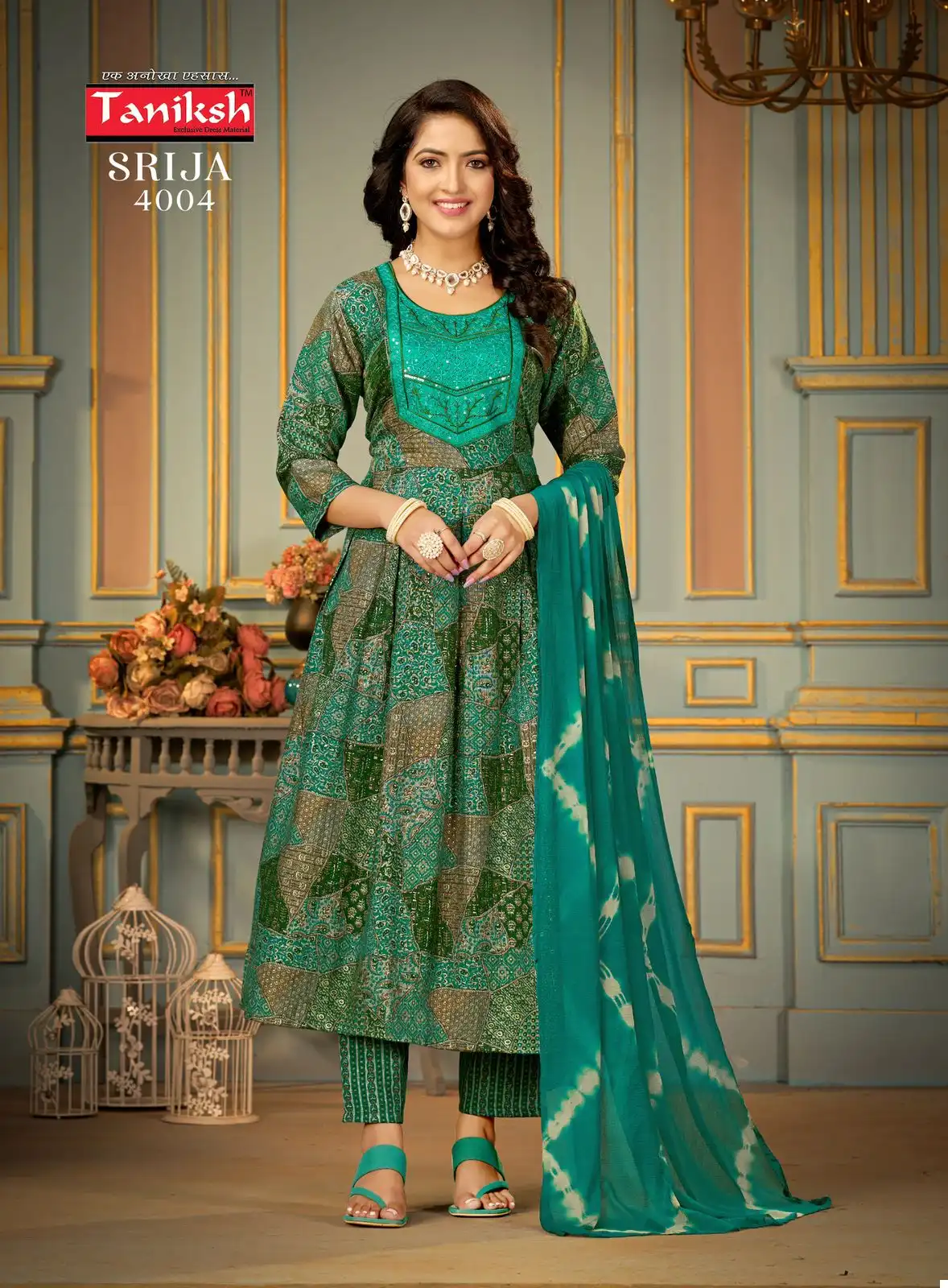 Taniksh Srija Vol 4 Rayon Wholesale Readymade Suit Catalog — Wholesale Salwar Suits, MPA wholesale from Surat - Gallery Image 5