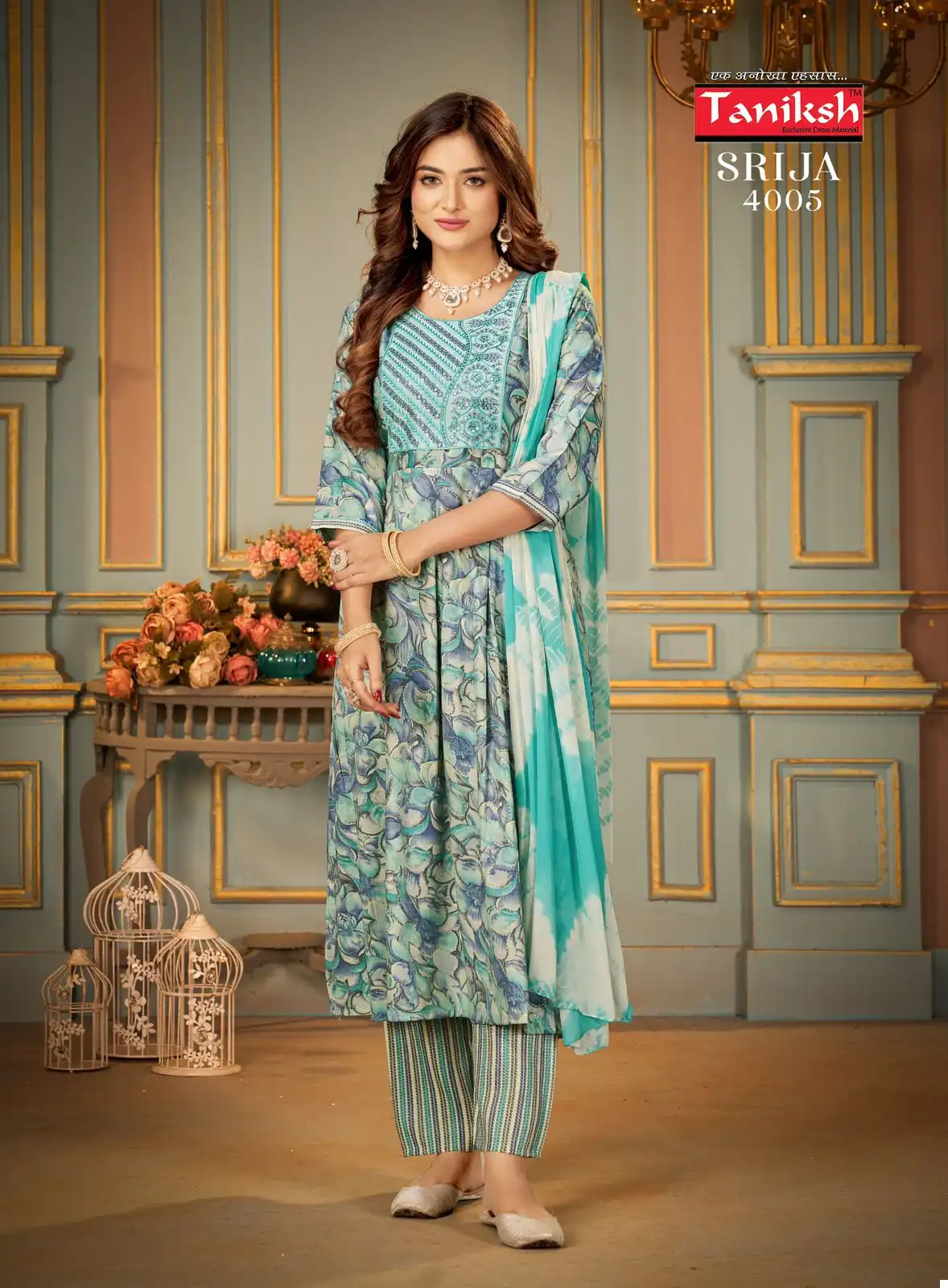 Taniksh Srija Vol 4 Rayon Wholesale Readymade Suit Catalog — Wholesale Salwar Suits, MPA wholesale from Surat - Gallery Image 6