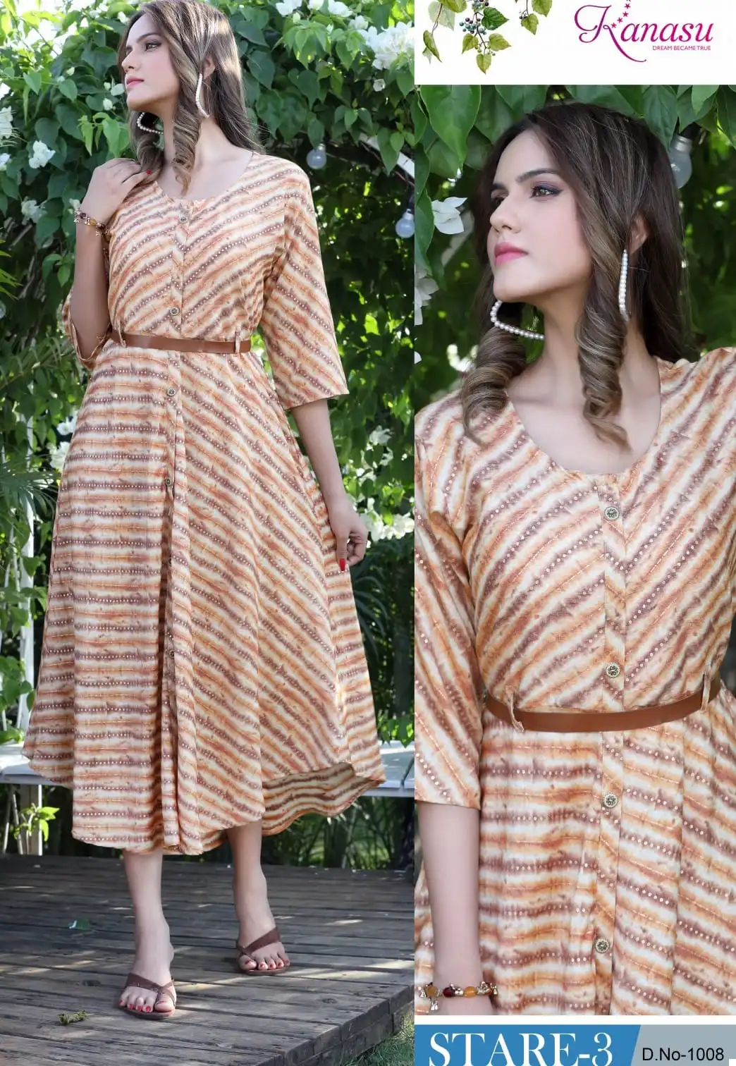 Kanasu Stare Vol 3 Heavy Rayon Capsule Wholesale Long Kurtis Catalog — Wholesale Kurtis, MPA wholesale from Surat — view 2